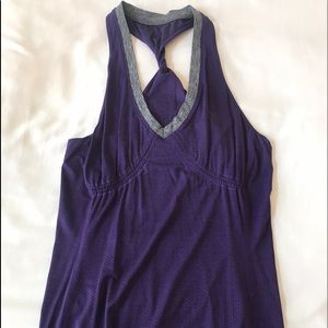 Lululemon top sz 8 purple/grey